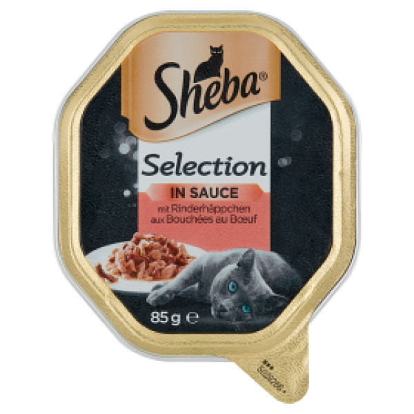 Karma dla kota sheba selection wołowina w sosie 85g 
