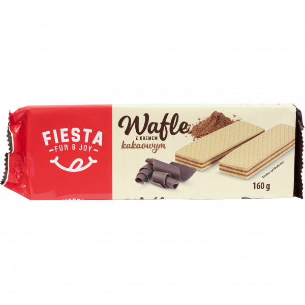 Wafle Fiesta z kremem kakaowym 