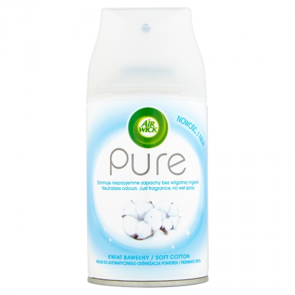 Air Wick Automatyczny odświeżacz powietrza o zapachu Kwiat Bawełny 250 ml Wkład
