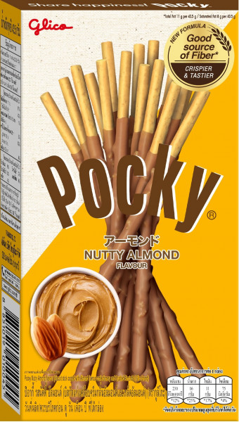 Paluszki glico pocky nutty almond 