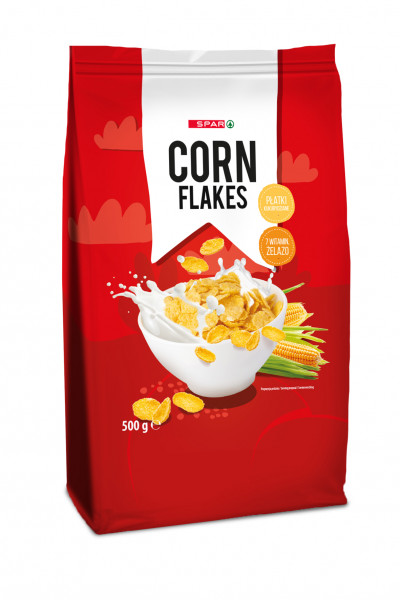 Spar płatki corn flakes kukurydziane 