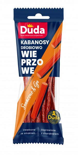 Kabanosy drobiowo-wieprzowe 95g Duda