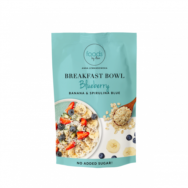 Płatki Foods by Ann breakfast bowl banan-jagoda-spirulina blue 50g 
