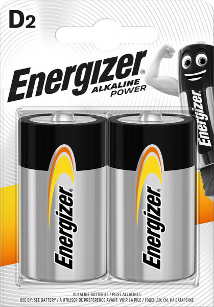 ENERGIZER Bateria Alkaline Power D R20 Blister 2 szt.