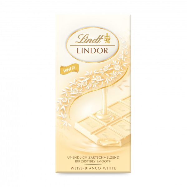 Lindor White Tablet 100g