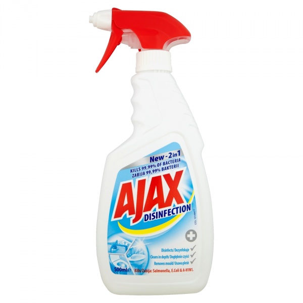 Ajax DISINFECTION Uniwersalny, antybakteryjny środek czyszczący do powiedzchni w sprayu 500 ml