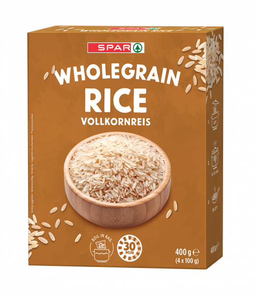 Ryż Spar wholegrain rice 4x100g 