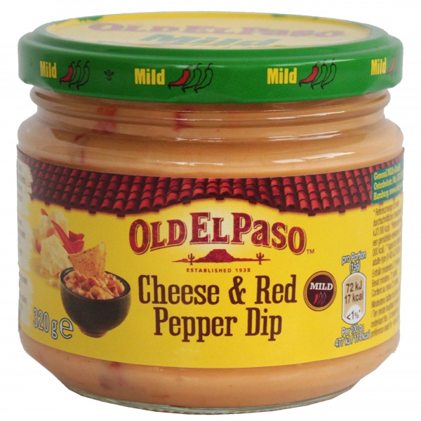 Łagodny dip ser i czerwona  papryka 320g Old El Paso