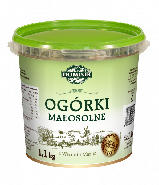 OGÓRKI MAŁOSOLNE POLSKA  500G DOMINIK