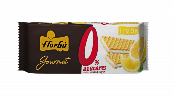 Wafle Florbu nadziewane bez cukru smak cytrynowy 