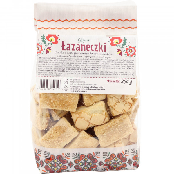 Ciastka Grona z ciasta francuskiego łazaneczki 