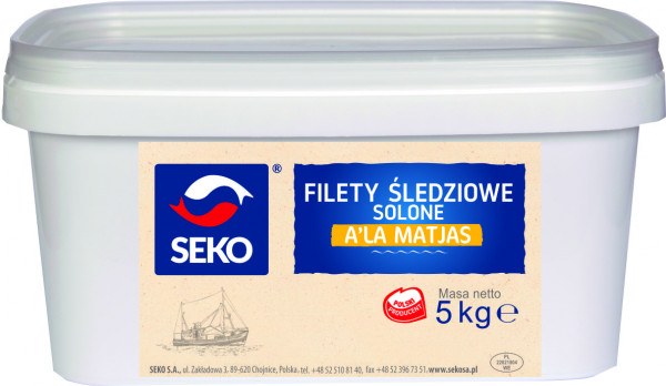 Filety śledziowe Seko a&#039;la matijas + koszt opak. 0,31 zł 