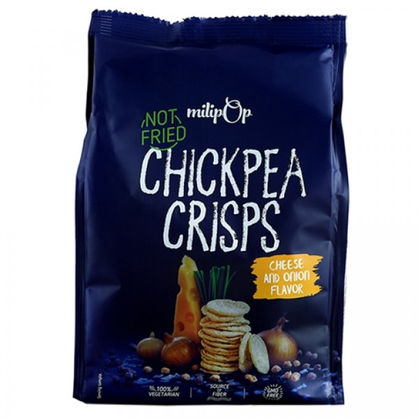 Chipsy milipop z ciecierzycy smak serowo-cebulowy 90 g 