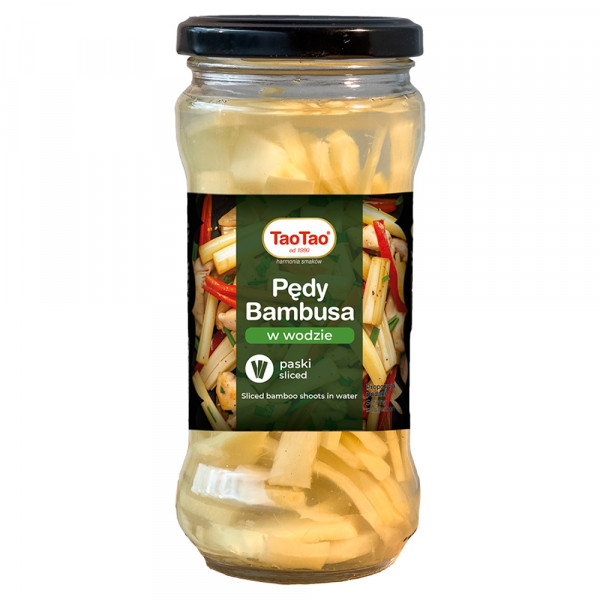 TaoTao Pędy bambusa w wodzie paski 330g