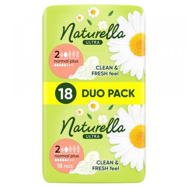 Naturella Ultra Normal Plus Podpaski ze skrzydełkami, 18sztuk