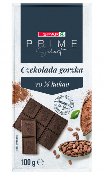 Czekolada Spar Prime Select gorzka 70% kakao 