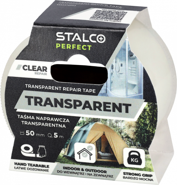 Taśma naprawcza Stalco perfect transparentna 50mm x 5m
