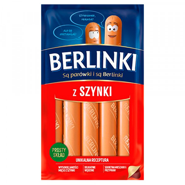 Berlinki z szynki 80% 225 g