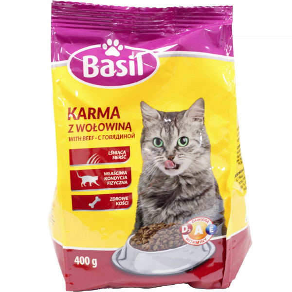 Karma dla kota Basil sucha z wołowiną 