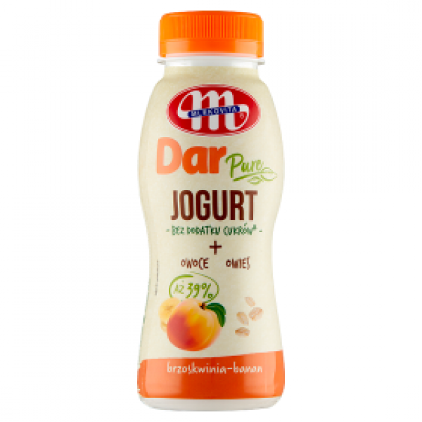 Mlekovita Jogurt pitny Dar Pure brzoskwinia-banan 250g