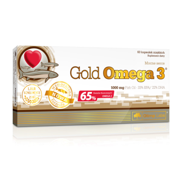 Gold Omega 3 60 kaps (65%)/1000 mg blistry Olimp Labs