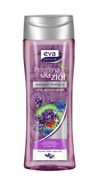 Eva natura potrójna siła ziół szampon lawenda 