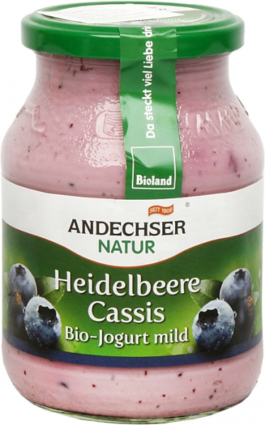 Jogurt Andescher Bio jagoda czarna porzeczka 