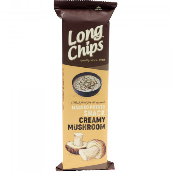 Chipsy Long Chips ziemniaczane smak śmietany i grzybów 