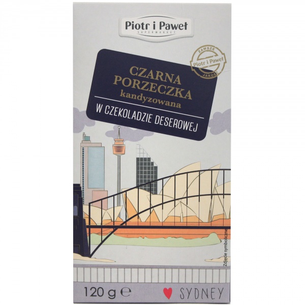 Czarna porzeczka w czekoladzie Piotr i Paweł 