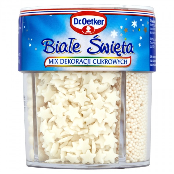 Dr. Oetker Biała Fantazja Mix dekoracji cukrowych 73 g