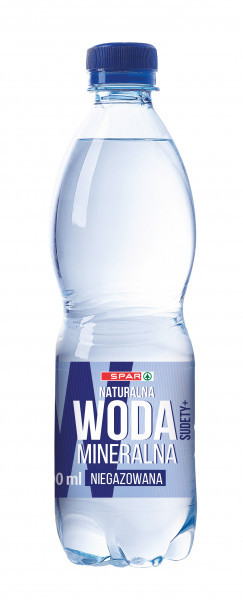 Woda ngaz Spar mineralna 500ml do ceny doliczana jest kaucja 50 gr 
