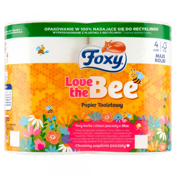 Papier toaletowy Foxy Love The Bee 4R