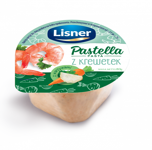 Pastella Pasta rybna z krewetką Lisner  80 g
