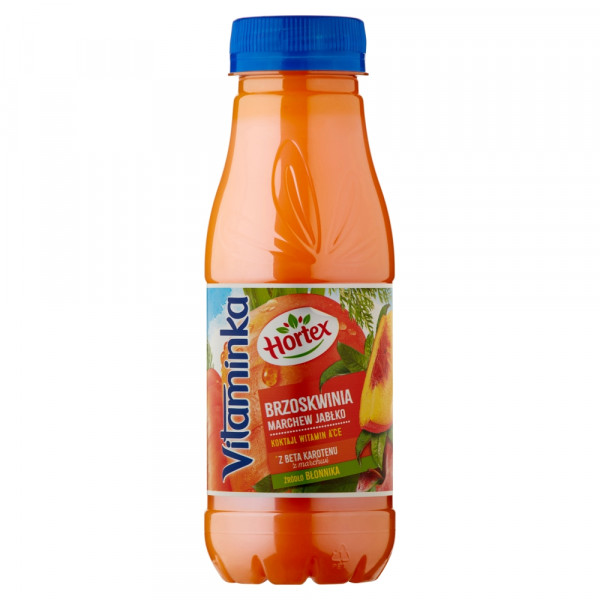 Hortex Vitaminka Brzoskwinia marchewka jabłko Sok butelka aPet 300 ml