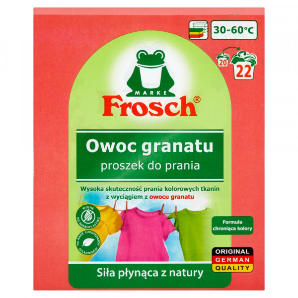 Proszek do prania Frosch do koloru owoc granatu 