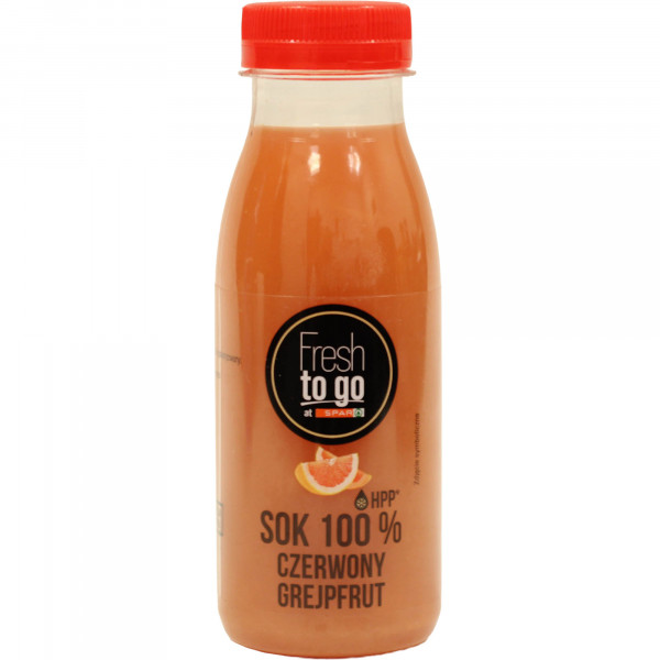 Sok 100% Fresh To Go at spar czerwony grejpfrut 250ml + kaucja 50 gr