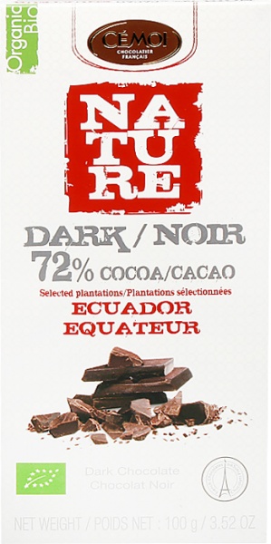 Czekolada ciemna 72% kakao z ekwadoru 