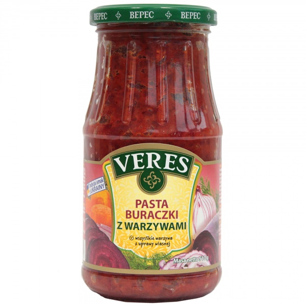 Veres pasta buraczki z warzywami 