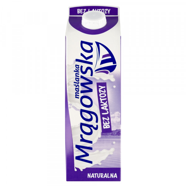 Maślanka Mrągowska naturalna BEZ LAKTOZY 1 L