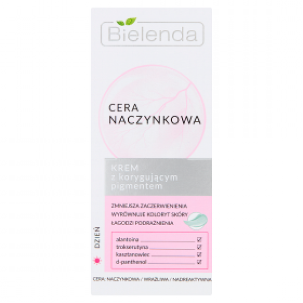 Cera naczynkowa Krem z korygującym pigmentem na dzień 
