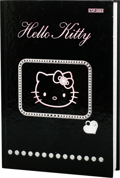 Brulion Hello Kitty Black A5 96 kartek w  linie 