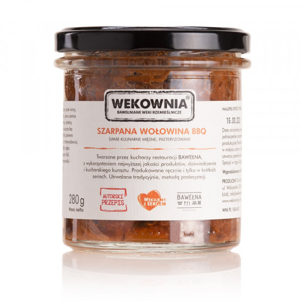 Wołowina wekownia szarpana bbq 280g 