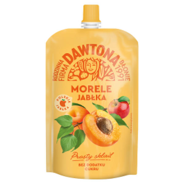 Dawtona Mus Morele jabłka 180g