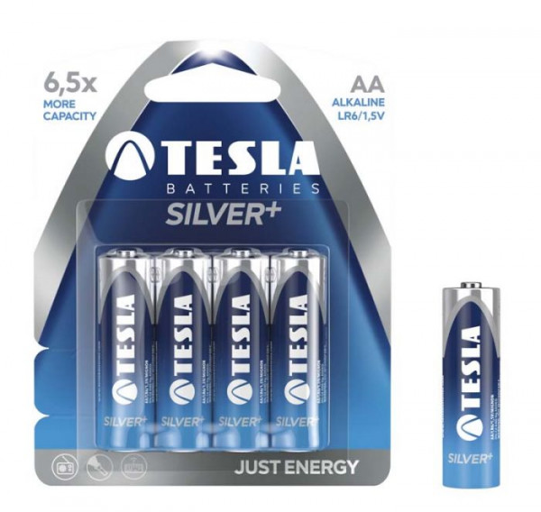 Bateria alkaiczna tesla aa silver+ lr06 4szt tesla 