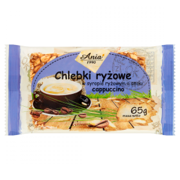 Chlebki Ania ryżowe w syropie ryżowym smak cappuccino 