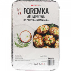 Foremki aluminiowe Spar do pieczenia i zamrażania 2l 
