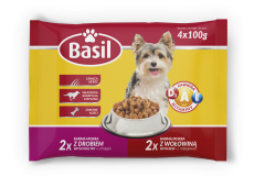 Karma dla psa Basil z drobiem i wołowiną 