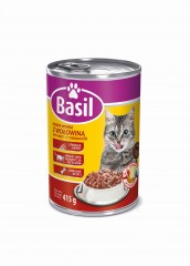 Karma dla kota Basil z wołowiną puszka 