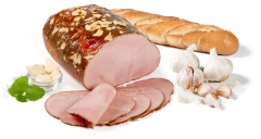 Szynka w płatkach czosnku 