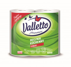Ręcznik papierowy Valletto premium 92 listki 2szt 